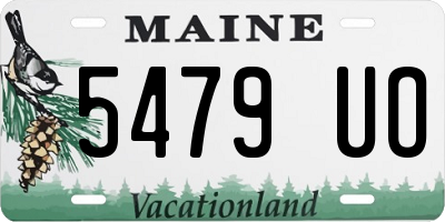 ME license plate 5479UO