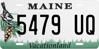 ME license plate 5479UQ