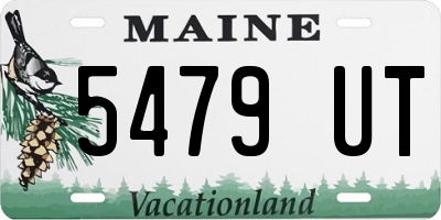 ME license plate 5479UT