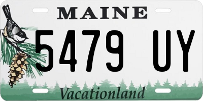 ME license plate 5479UY