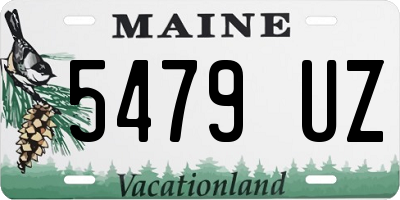 ME license plate 5479UZ