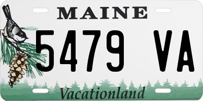 ME license plate 5479VA