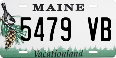 ME license plate 5479VB