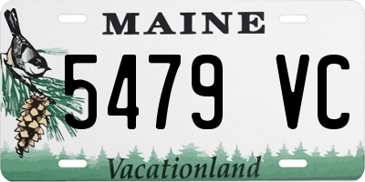 ME license plate 5479VC