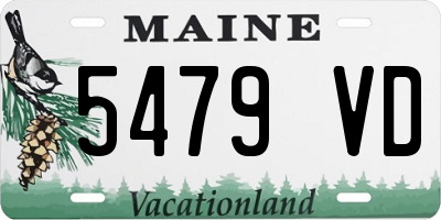 ME license plate 5479VD