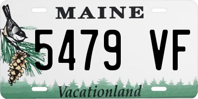 ME license plate 5479VF