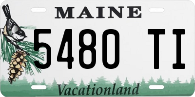 ME license plate 5480TI