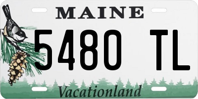 ME license plate 5480TL