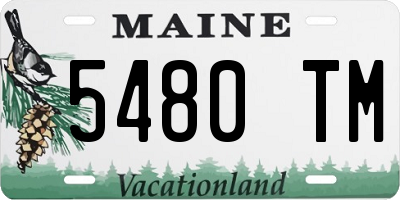 ME license plate 5480TM
