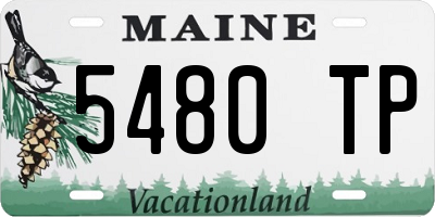 ME license plate 5480TP
