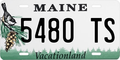 ME license plate 5480TS