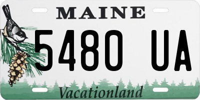 ME license plate 5480UA