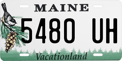 ME license plate 5480UH