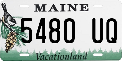 ME license plate 5480UQ