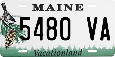 ME license plate 5480VA