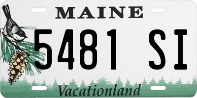 ME license plate 5481SI