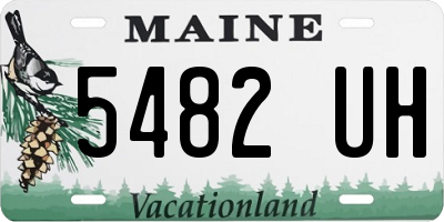 ME license plate 5482UH