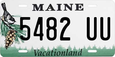 ME license plate 5482UU