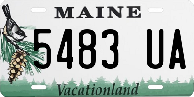ME license plate 5483UA