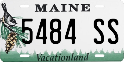 ME license plate 5484SS