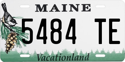 ME license plate 5484TE