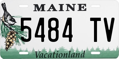 ME license plate 5484TV