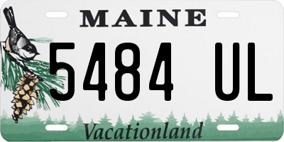 ME license plate 5484UL