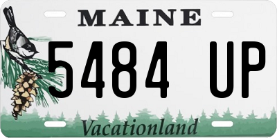 ME license plate 5484UP