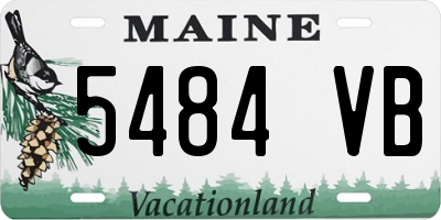 ME license plate 5484VB