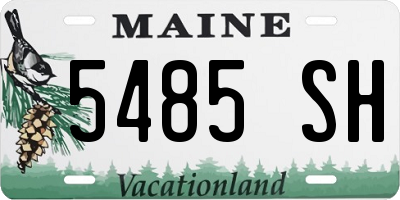 ME license plate 5485SH