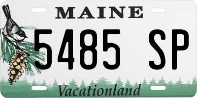 ME license plate 5485SP