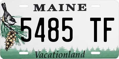 ME license plate 5485TF