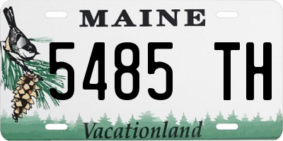 ME license plate 5485TH