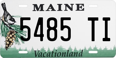 ME license plate 5485TI