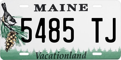 ME license plate 5485TJ