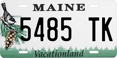 ME license plate 5485TK