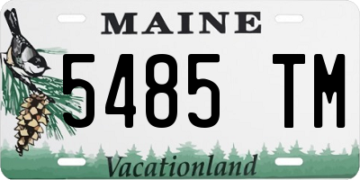 ME license plate 5485TM