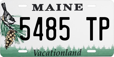 ME license plate 5485TP