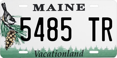 ME license plate 5485TR