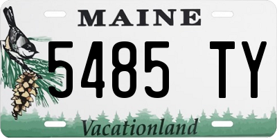 ME license plate 5485TY
