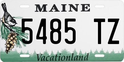 ME license plate 5485TZ