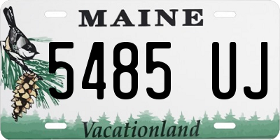 ME license plate 5485UJ