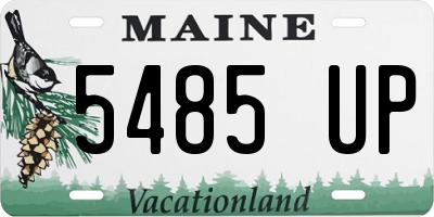 ME license plate 5485UP