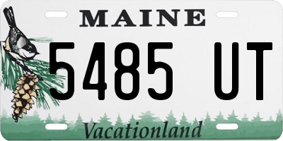 ME license plate 5485UT