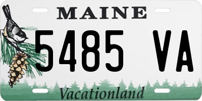 ME license plate 5485VA