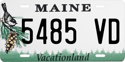 ME license plate 5485VD