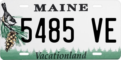 ME license plate 5485VE