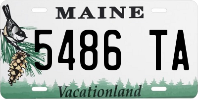 ME license plate 5486TA