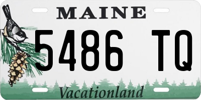 ME license plate 5486TQ