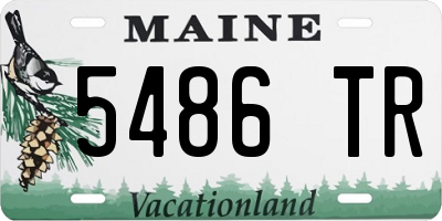 ME license plate 5486TR